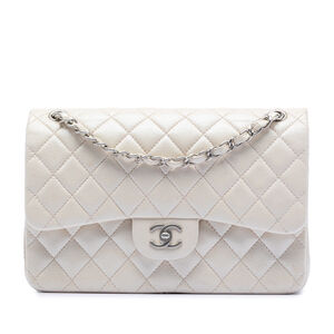 Pre-Loved Chanel Jumbo Classic Iridescent Caviar Double Flap